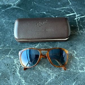 Tortoise Persol x Steve McQueen Foldable Sunglasses